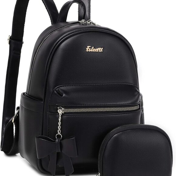 Women’s Leather Backpack Small Crossbody Cute Travel Daypack with Wallet main image 6